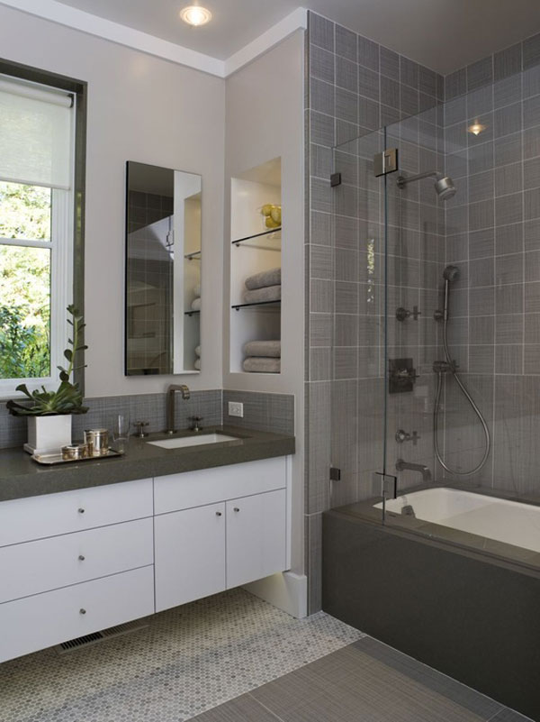 Contemporary Small Bathroom Decorating