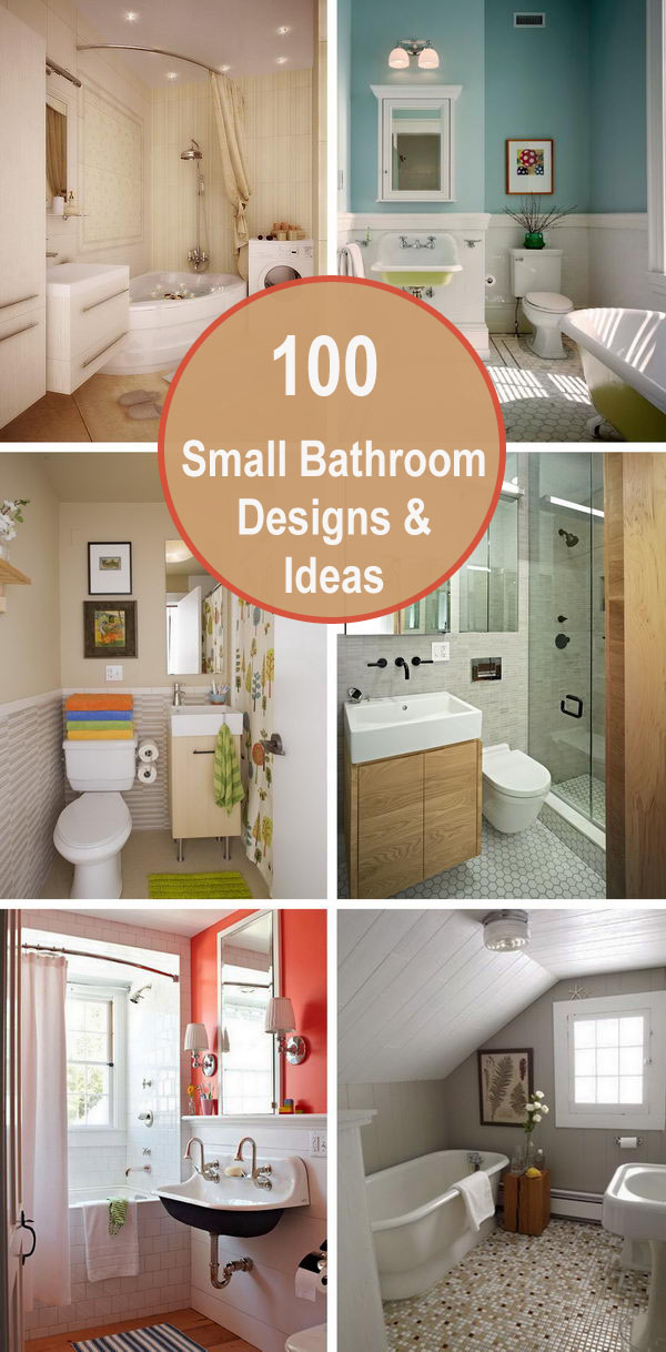 100 Small Bathroom Designs & Ideas