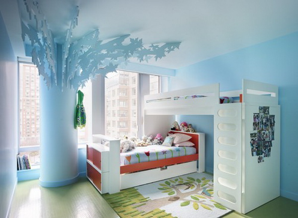 Blue Girls Bedroom Design
