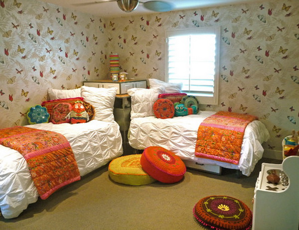 Eclectic Girls Bedroom Design
