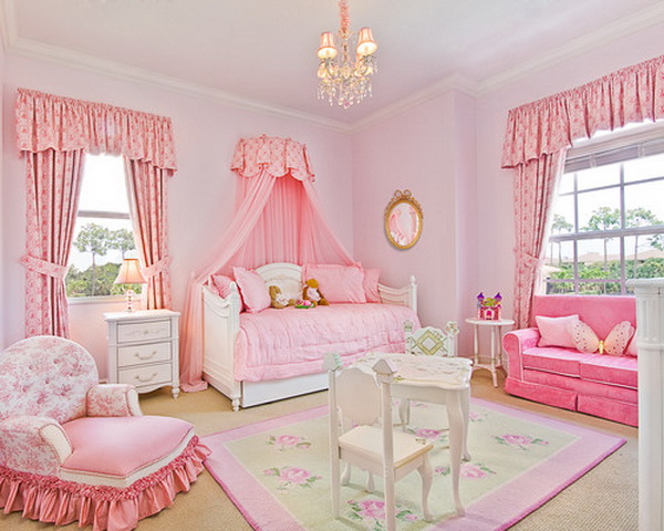 Pink Teenage Girl Bedroom Idea