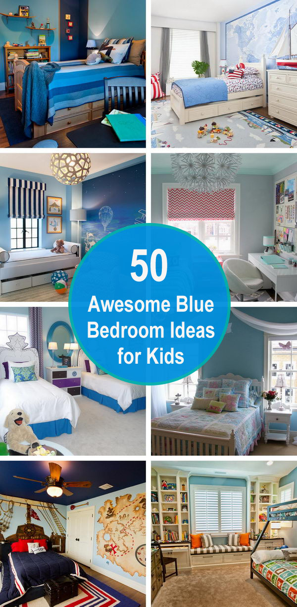 50 Awesome Blue Bedroom Ideas for Kids. 