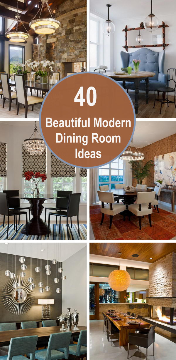 40+ Beautiful Modern Dining Room Ideas. 