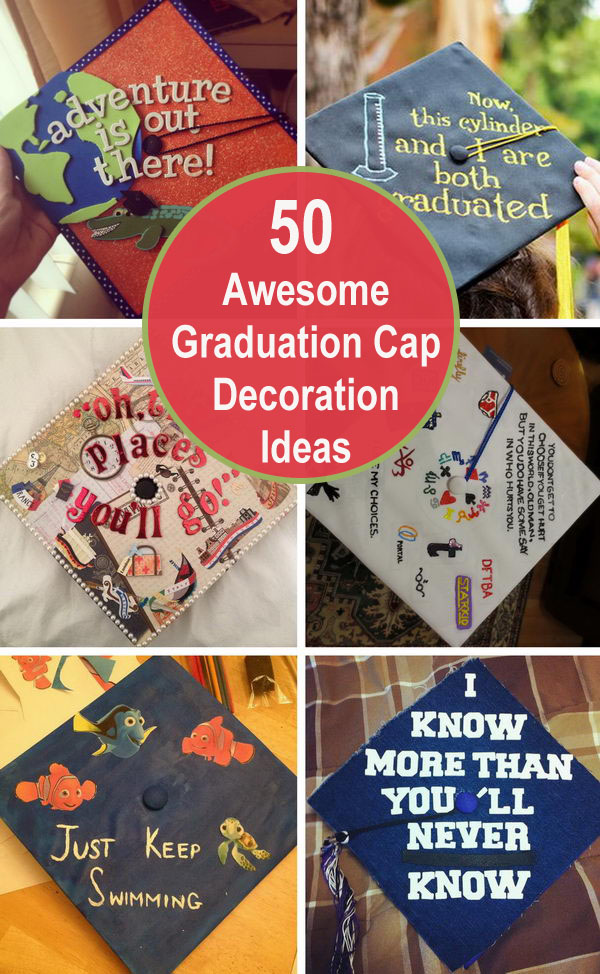 50 Awesome Graduation Cap Decoration Ideas. 