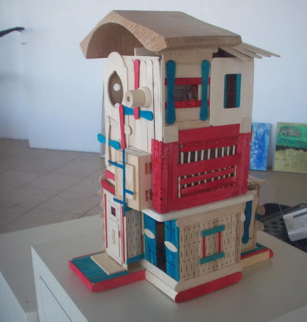 11-colorful-popsicle-stick-house