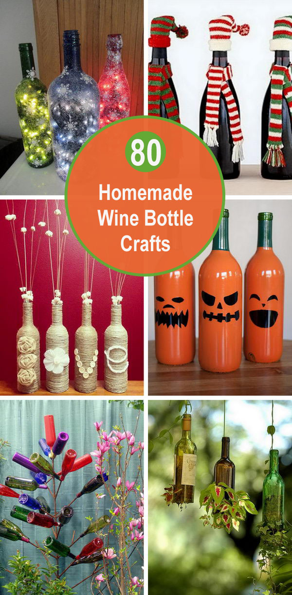 80+ Homemade Wine Bottle Crafts.