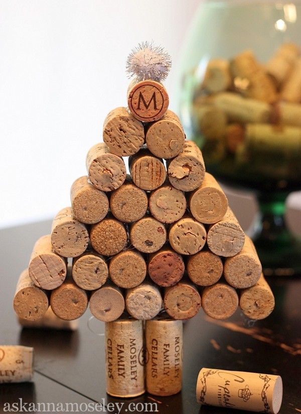 Wine Cork Christmas Tree. 