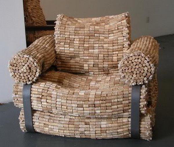 Wine Bottle Corks Armchair. 