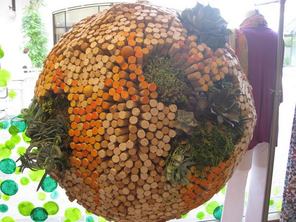 Ball Shaped Wine Cork Decor. 