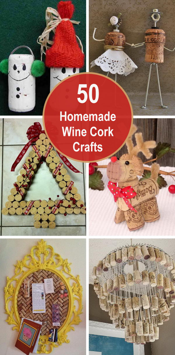 50+ Homemade Wine Cork Crafts.