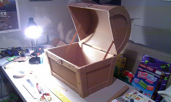 Treasure Chest Cardboard Craft,