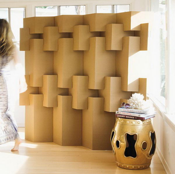 Cardboard Room Divider,