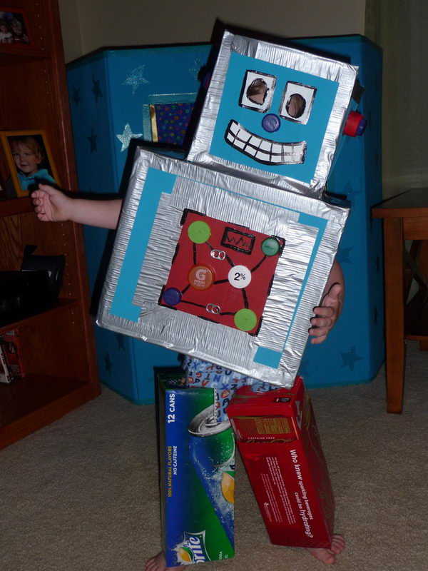 Robot Clothing Cardboard Craft,