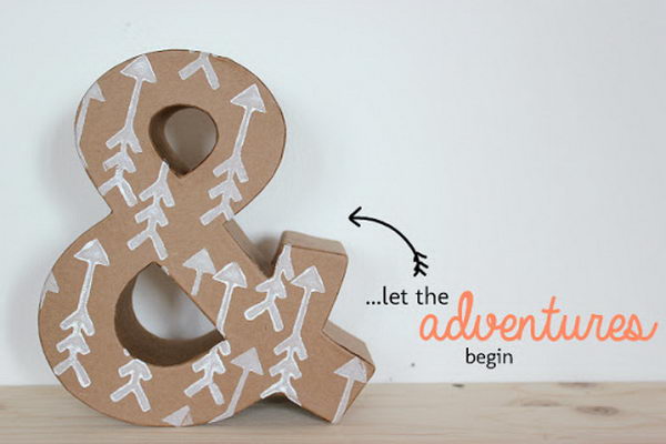 Infinity Love Cardboard Letters,