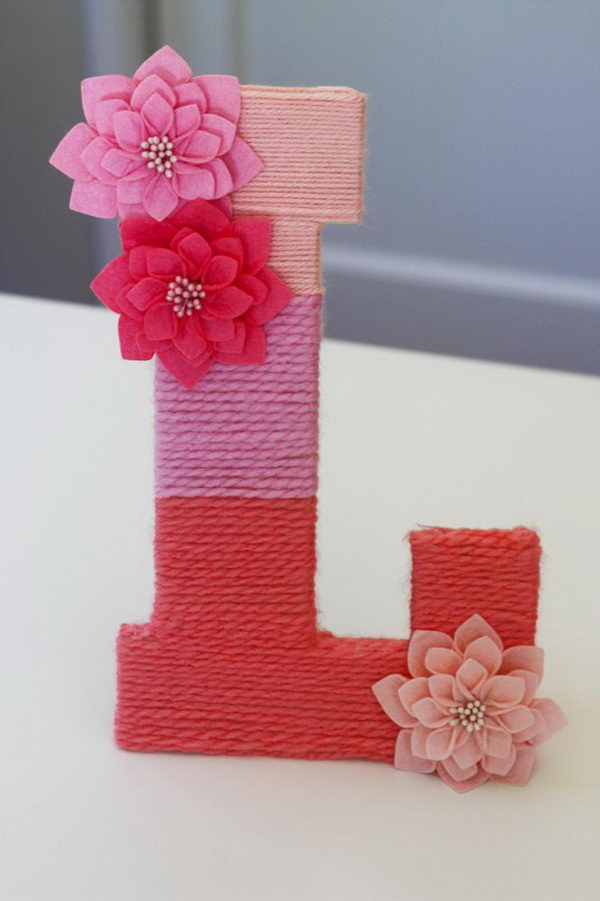 Yarn Wrapped Letter,