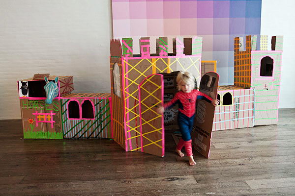 30 Creative DIY Cardboard Playhouse Ideas