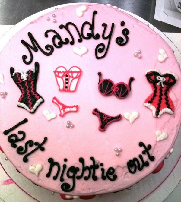Cute Cake for Bachelorette Party,