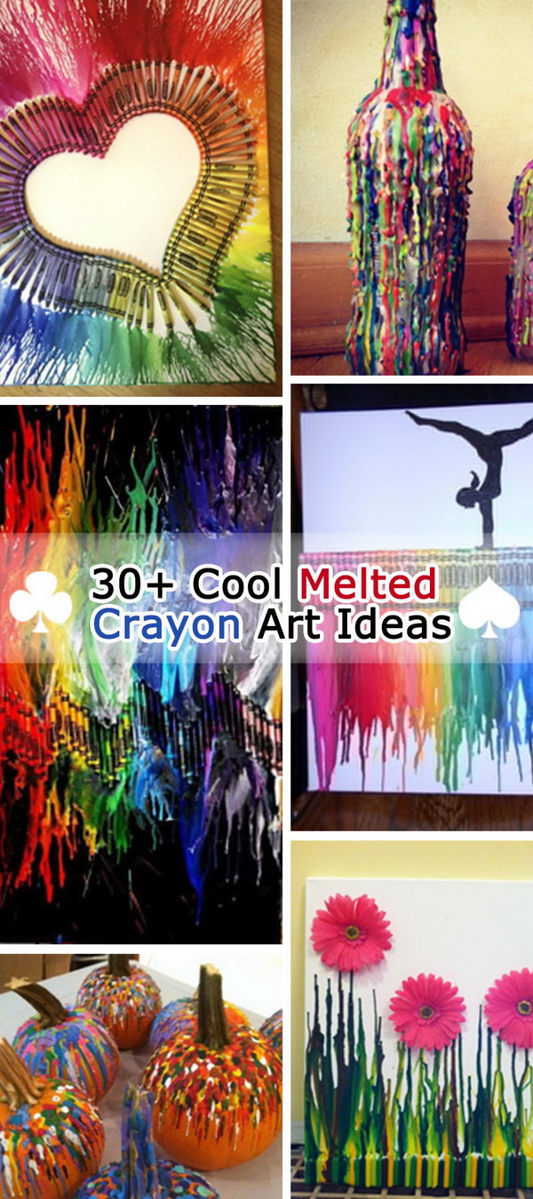 Cool Melted Crayon Art Ideas! 