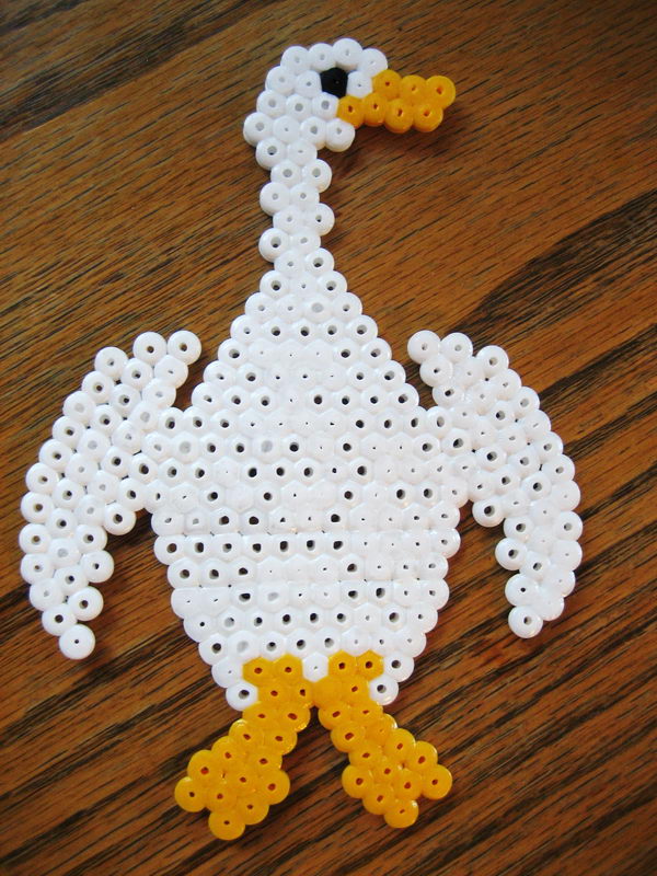 32-goose-perler-beads