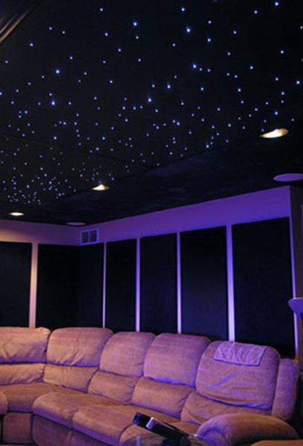Star Ceiling. Install fiber optic star ceiling kits, tiles and domes into your living areas and children’s bedrooms. Enjoy many movies and quiet times under the stars.