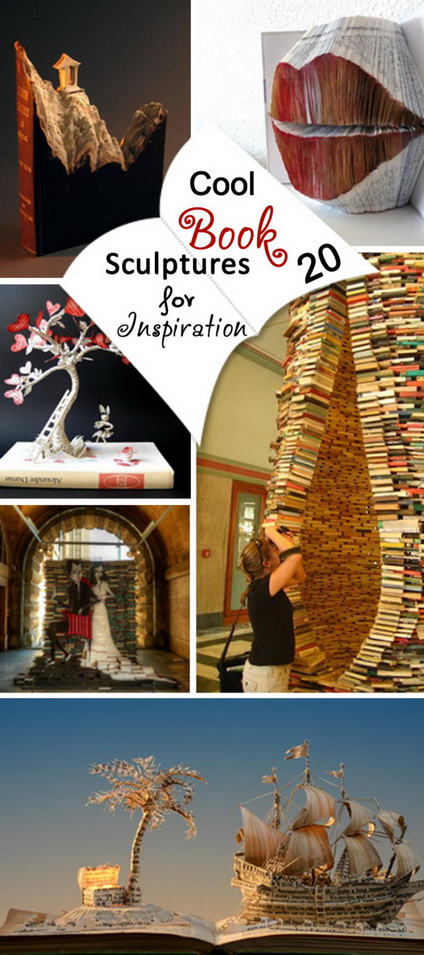 Cool Book Sculptures for Inspiration!