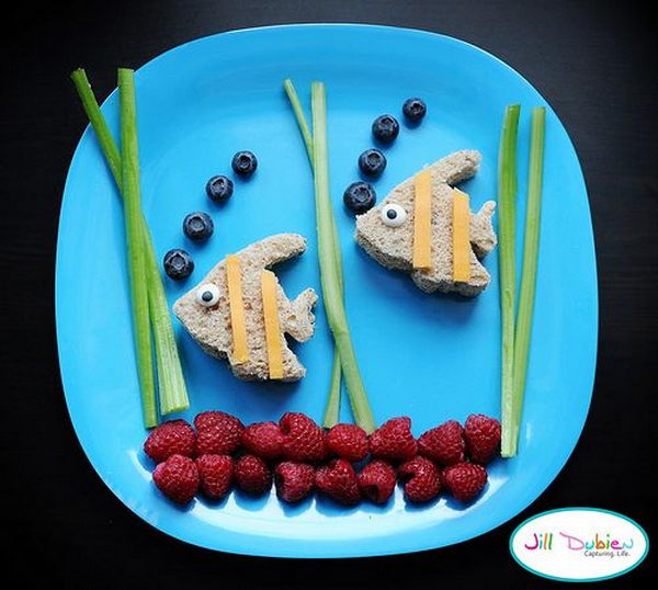 Fish Food Art for Bubble Guppies Party,