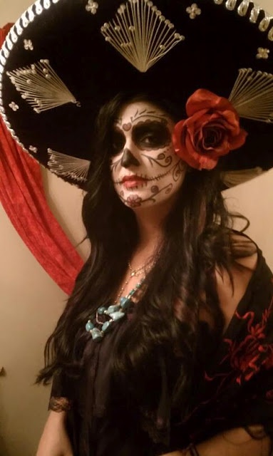 Día de los Muertos Sugar Skull Makeup Art,