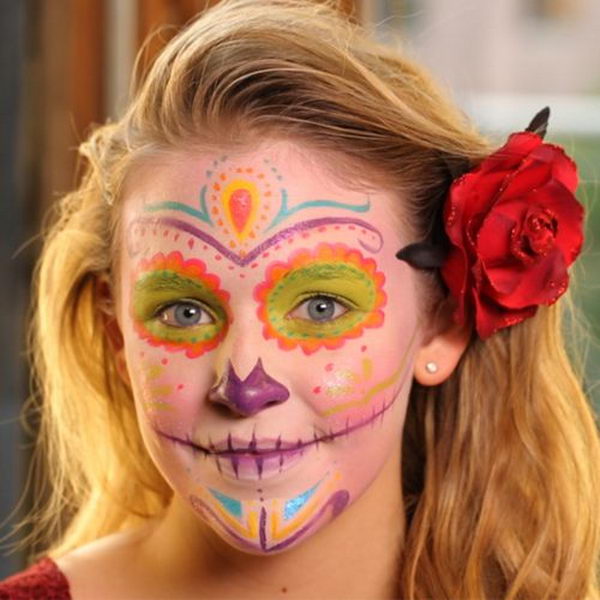 Día de los Muertos Sugar Skull Makeup Art,