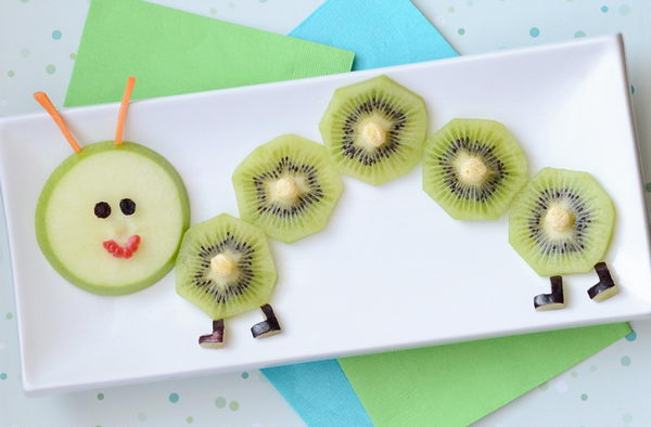 Fruity Caterpillar Snack Edible Arrangment For Kids,