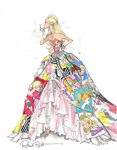 Barbie Fashion Sketch.