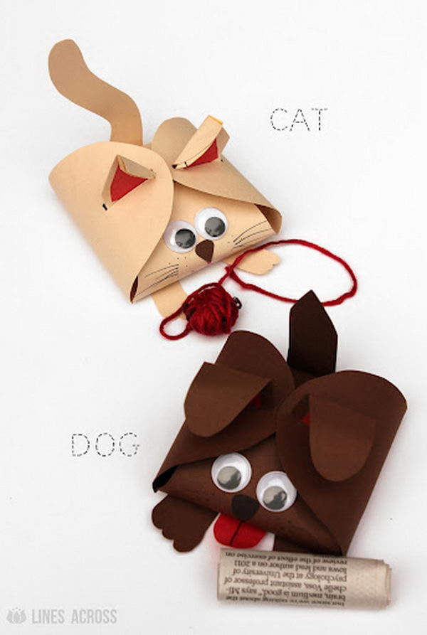 Dog and Cat Paper Gift Boxes,