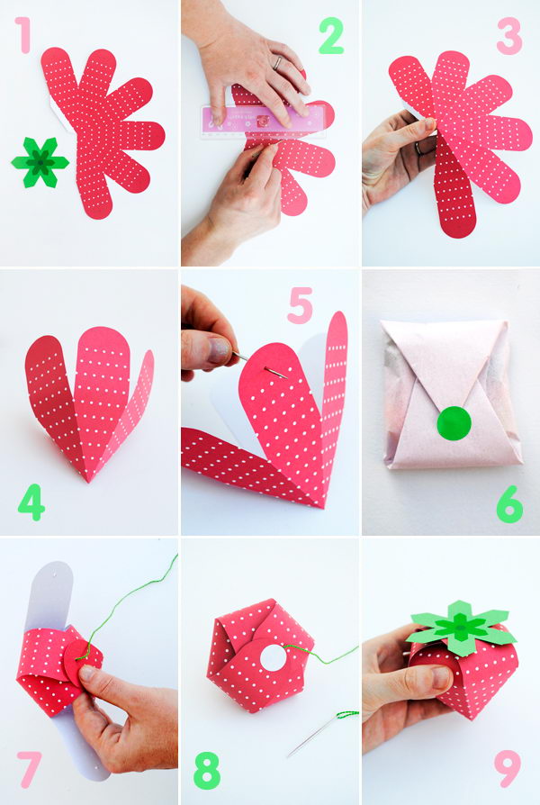 Strawberry Treat Box Printable,