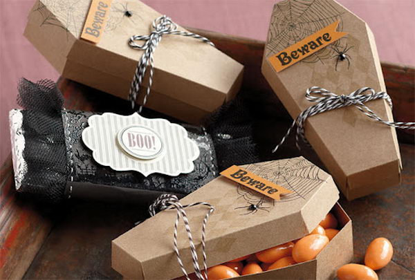 Halloween Coffin Shaped Treat Boxes,