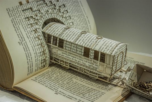 Book Sculpture by Thomas Wightman,