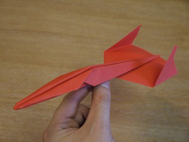 The Piranha is a paper aeroplane specifically designed for short range speed and accuracy.