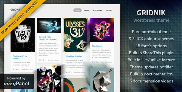 Gridnik - Elite Portfolio WordPress Theme,