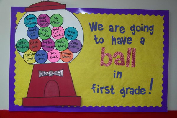 Have A Ball Bubble Gum Bulletin Board.