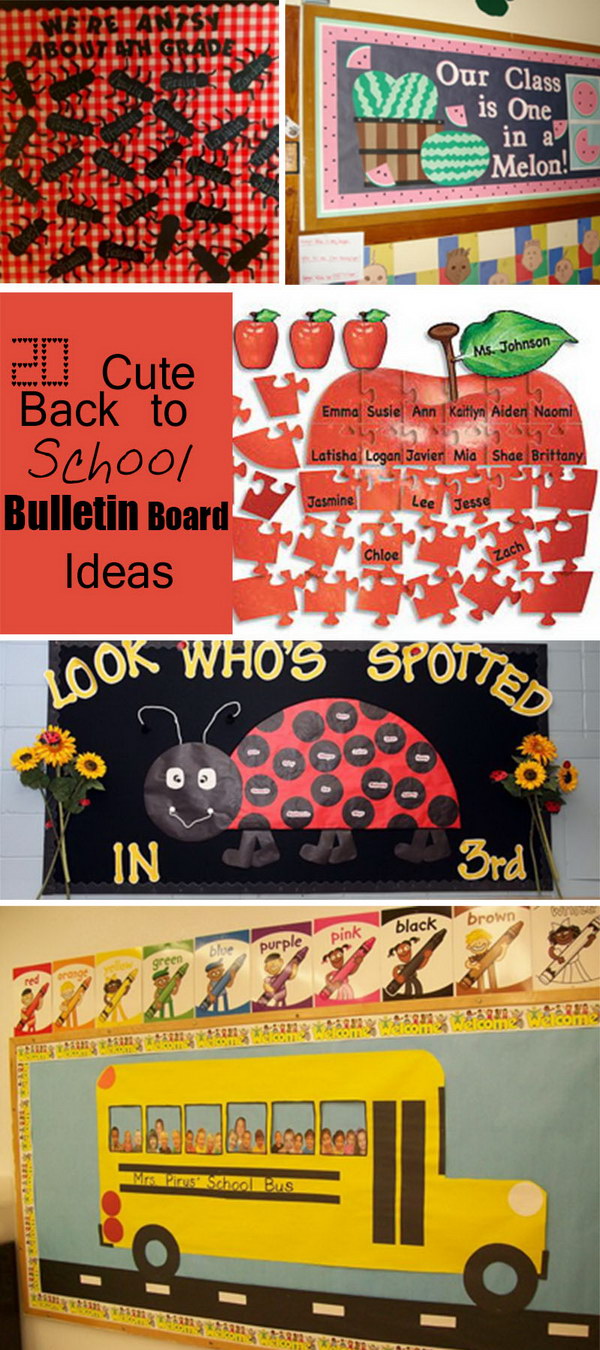 Cute Back to School Bulletin Board Ideas!