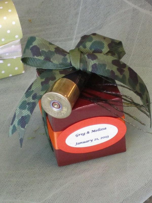 Rustic Hunting Camouflage Wedding Favor.