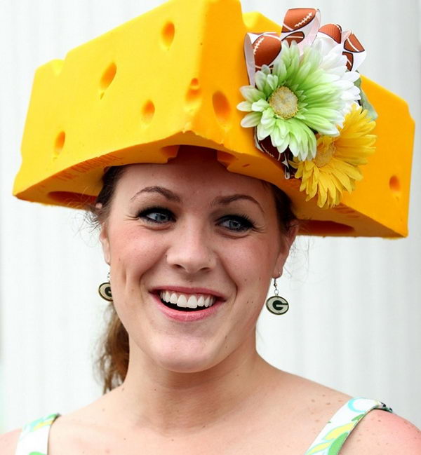 Kentucky Derby hats that are known for their vivacious colors and wildly extravagant size.