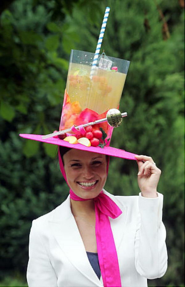 Kentucky Derby hats that are known for their vivacious colors and wildly extravagant size.