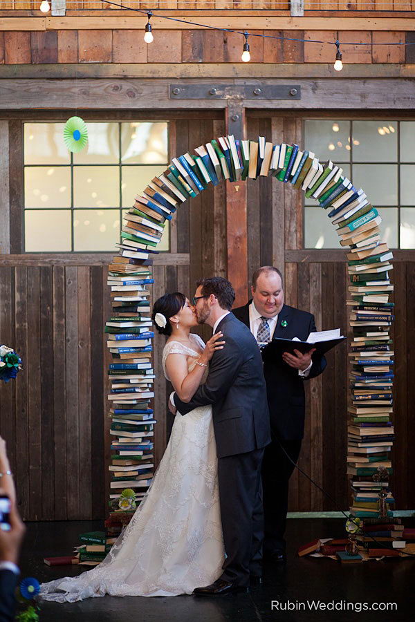 Books Wedding Arch,