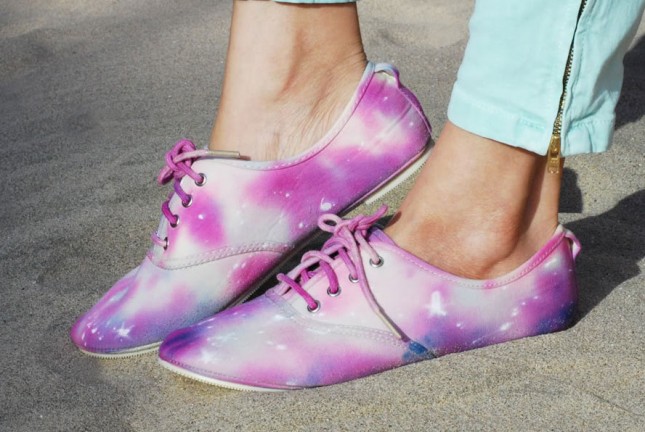 Galaxy Painted Shoes.