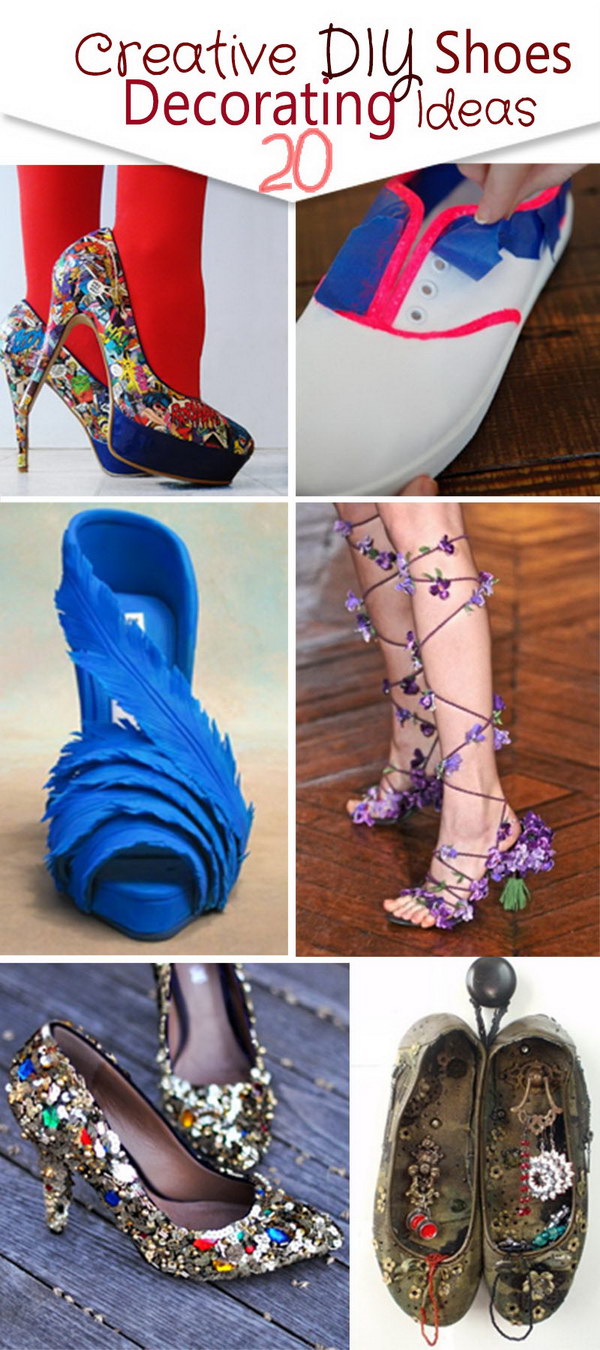 Creative DIY Shoes Decorating Ideas!