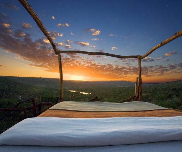 Loisaba Wilderness Resort, Kenya. It is really a unique way to sleep with stars.