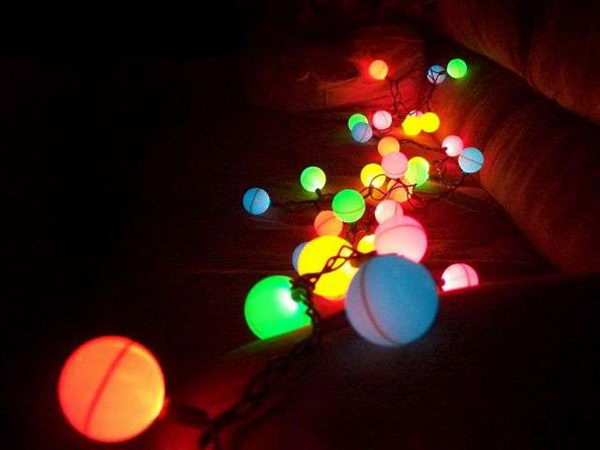 Ping Pong Ball Lights.