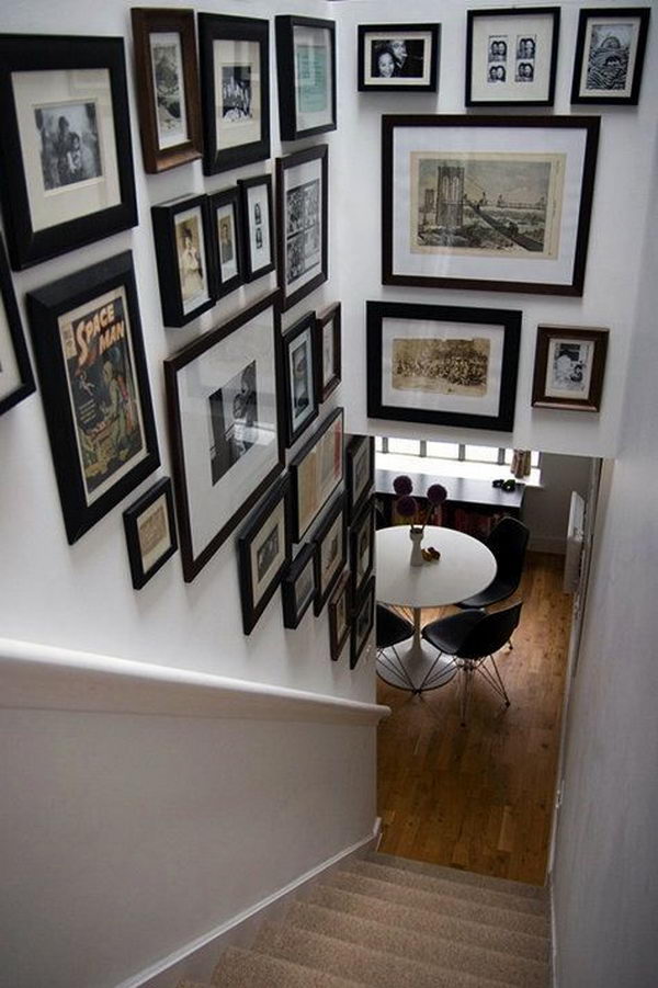 Stairway Photo Wall Decoration.