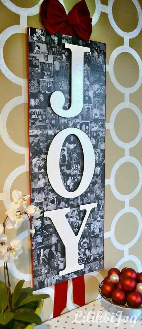 Cool Christmas JOY signs. They will add personality to your Christmas space and make your room stand out.