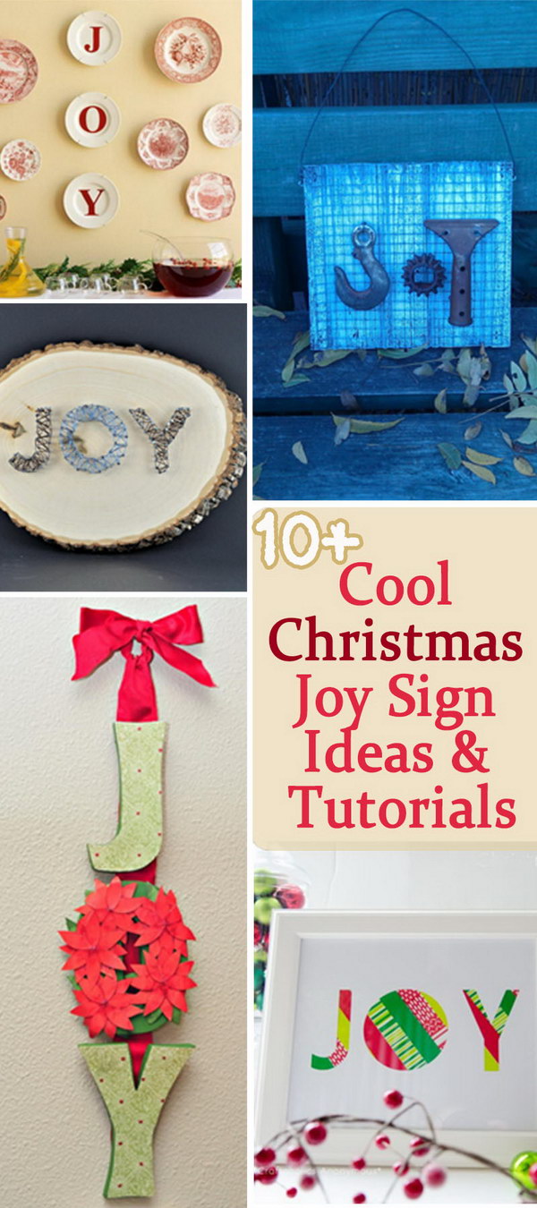 Cool Christmas Joy Sign Ideas & Tutorials!