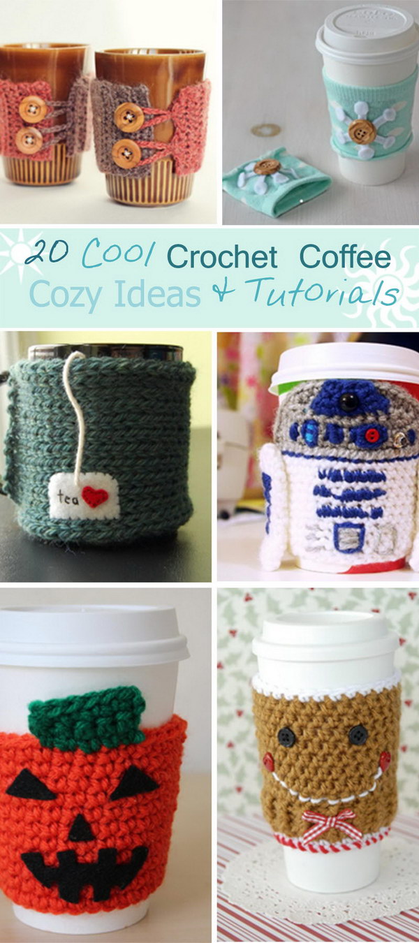 DIY Crochet Coffee Cozy Ideas & Tutorials!
